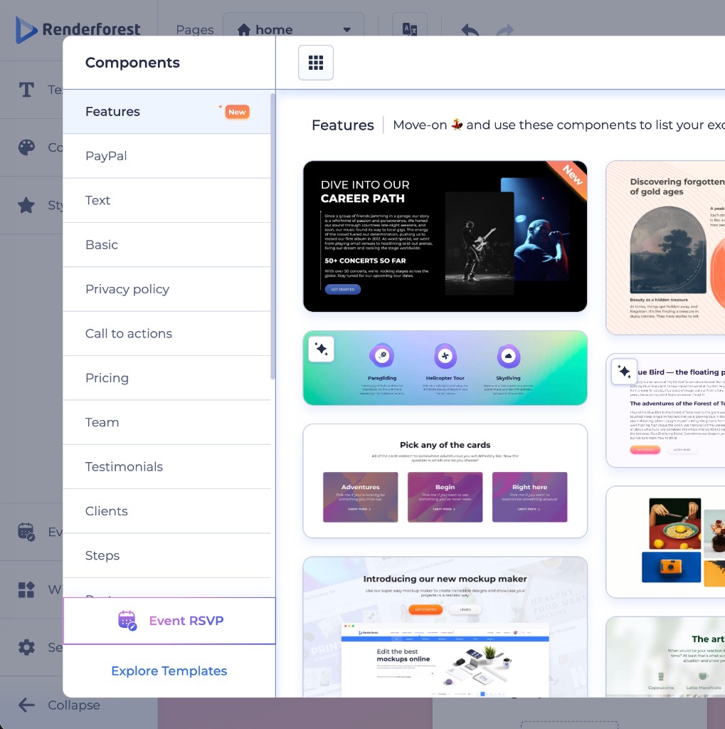 Renderforest Creation Tools